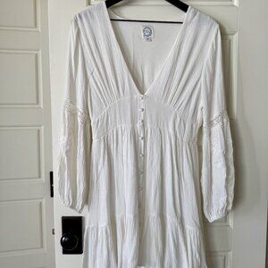 Blue Rain Francesca's Boho Long Sleeve Mini Dress